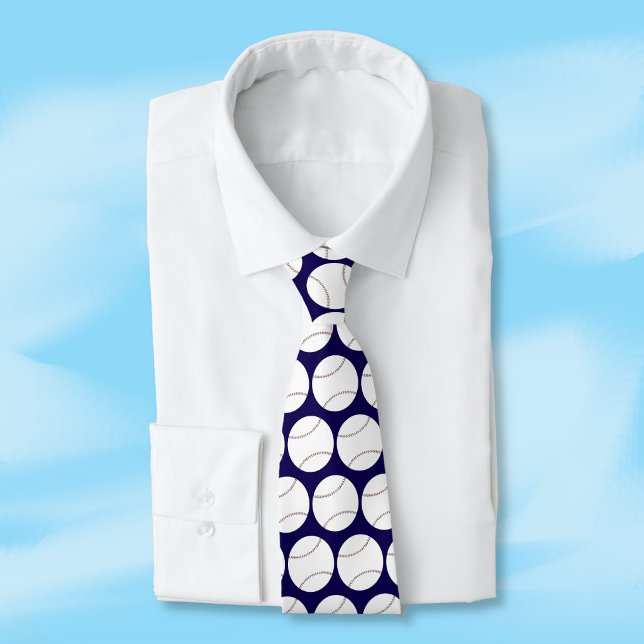 Baseball Pattern Pick Your Favourite Colour Neck T Tie (Baseball pattern tie . Pick your favorite color . )