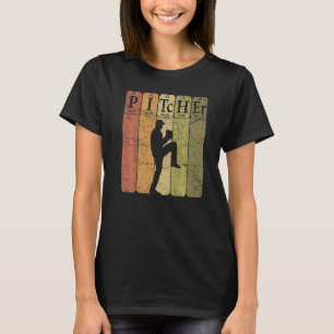Baseball Periodic Table Elements Nerd Baseball Pit T-Shirt