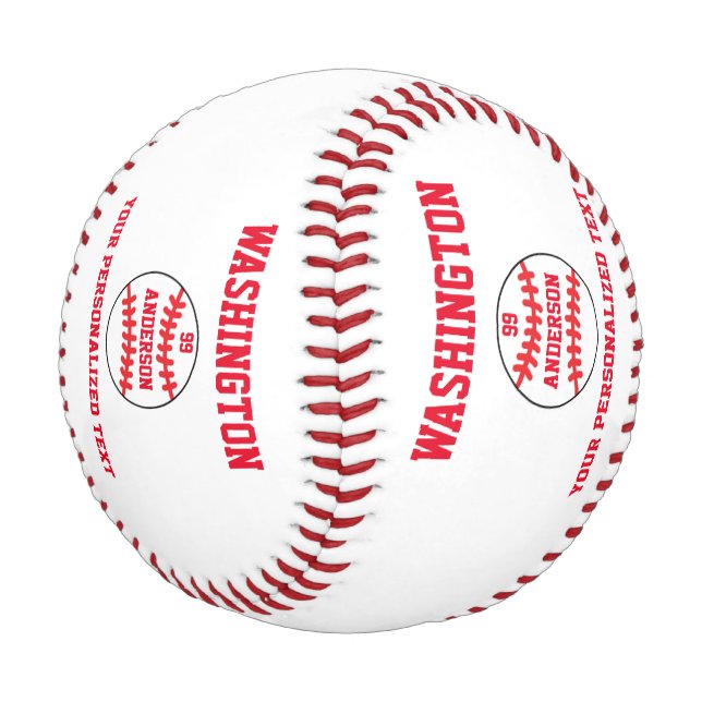 Baseball Personalised (Angled)