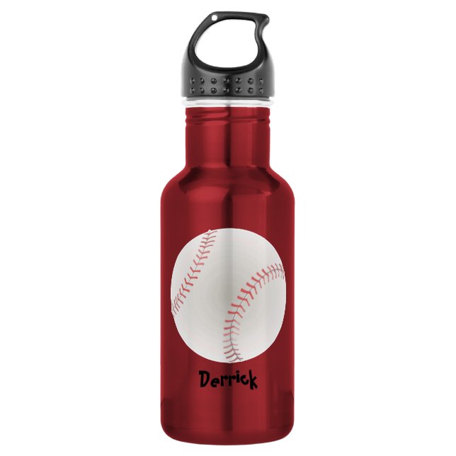 Baseball Personalised 532 Ml Water Bottle (Front)