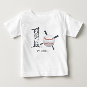 Baseball Personalised Baby T-Shirt