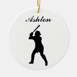 Baseball Personalised Christmas Ornament