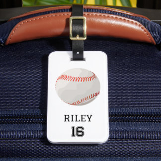 Baseball Personalised Custom Team Bag Tag Gift