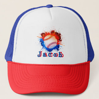 Baseball personalised kid's  trucker hat