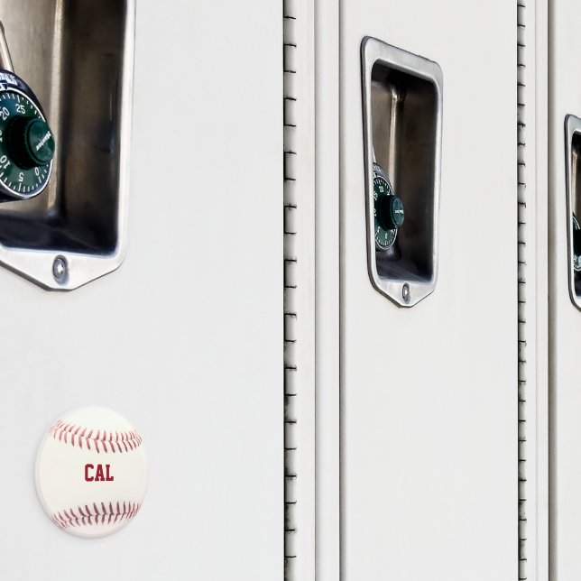 Baseball Personalised Magnet (In Situ (Locker))