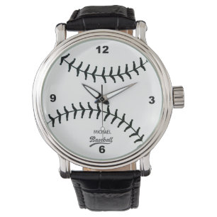 Baseball Personalised Name Watch