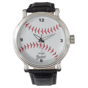 Baseball Personalised Name Watch