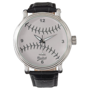 Baseball  Personalised Name Watch