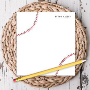 Baseball Personalised Notepad