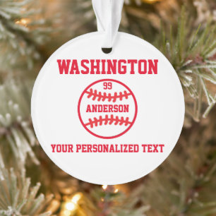 Baseball Personalised Ornament