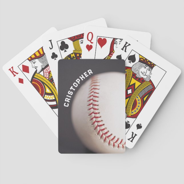 Baseball Personalised Playing Cards (Back)