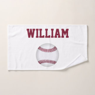 Baseball Personalised Sports Hand Towel