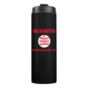 Baseball Personalised Thermal Tumbler