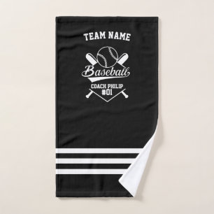 Baseball Personalized Coach, Team Mom Hand Towel