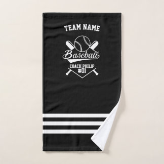 Baseball Personalized Coach, Team Mom Hand Towel