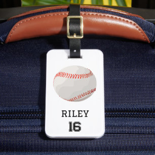 Baseball Personalized Custom Team Bag Tag Gift