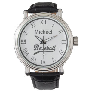 Baseball  Personalized Name Watch