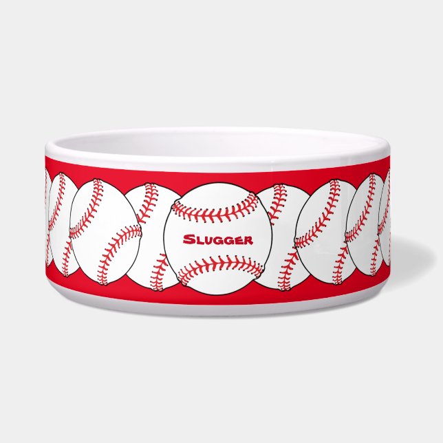 Baseball Pet Bowl (Front)