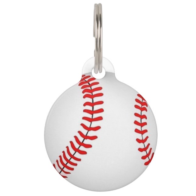 Baseball Pet ID Tag (Front)