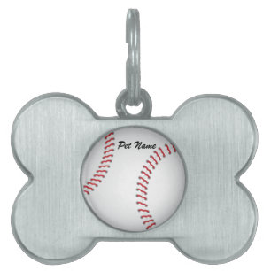 Baseball Pet Name Template Pet Tag