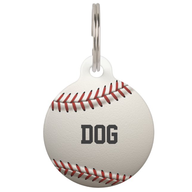 Baseball Pet Tag (Front)