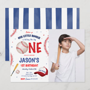 Baseball Photo Invitation