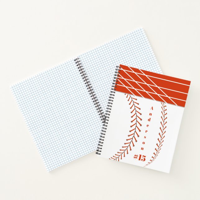 Baseball Photos Rustic Memory Scrapbook Notebook (Inside)