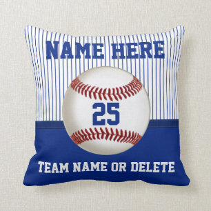 Baseball Pillow Personalised Name, Number, Team