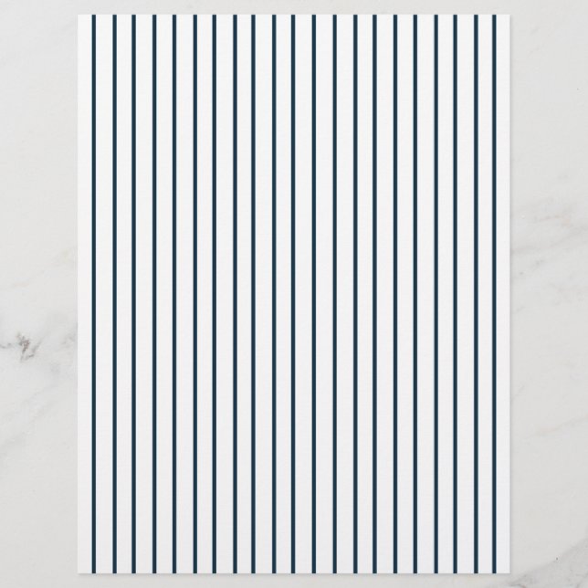 Baseball Pinstripe Striped Envelope Liner (Front)