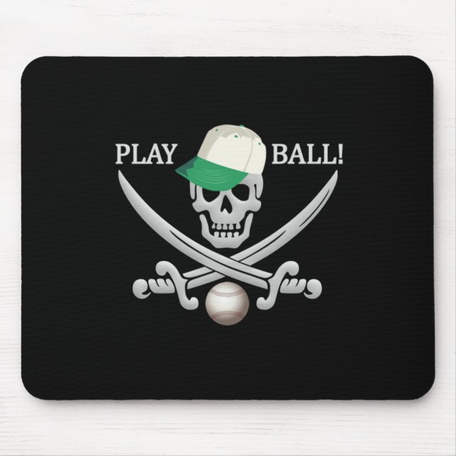 Baseball Pirate mousepad (Front)