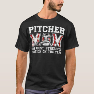 Baseball Pitcher Mum Funny Mum Of A Baseball T-Shirt