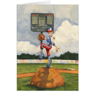 Baseball Pitcher on Mound by Jay Throckmorton