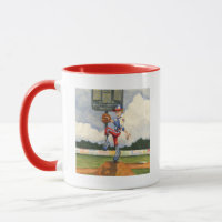 Baseball Pitcher on Mound by Jay Throckmorton