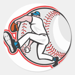 Baseball Pitcher Stickers