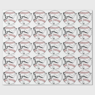 Baseball Pitcher Wrapping Paper