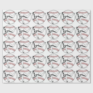 Baseball Pitcher Wrapping Paper
