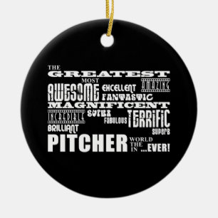 Baseball Pitchers : Greatest Pitcher Ceramic Tree Decoration