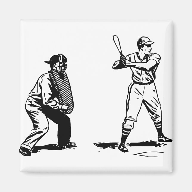 Baseball Player 1 Magnet (Front)