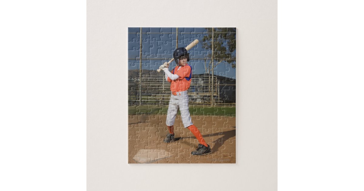 Baseball player 3 jigsaw puzzle Zazzle