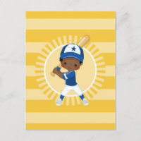 Baseball Player - African American Boy