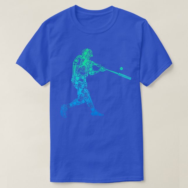 Baseball Player Batter Youth Men Kids Boys T-Shirt (Design Front)