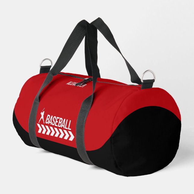 Baseball Player, Birthday Gift, Baseball Team Duff Duffle Bag (Left Corner)