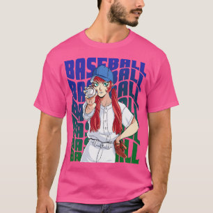 Baseball Player Boys Girls Youth Female Pitcher Sp T-Shirt