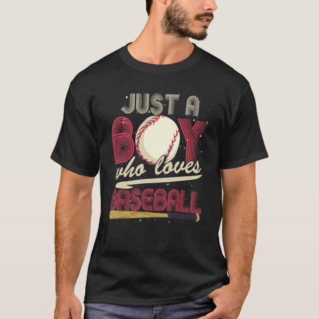 Baseball Player Boys Sport Baseball  Catcher Baseb T-Shirt (Front)