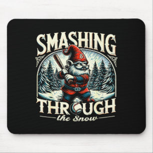 Baseball Player Christmas Gnome, Smashing Through Mouse Mat