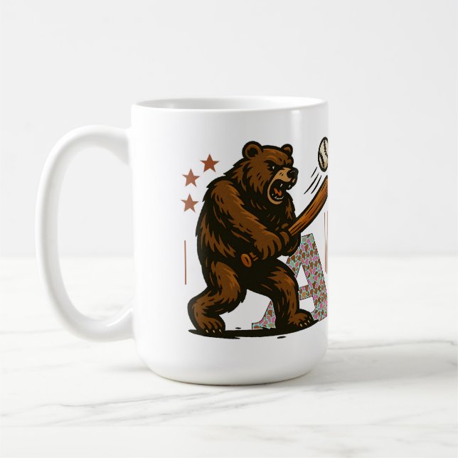 baseball player coffee mug (Left)