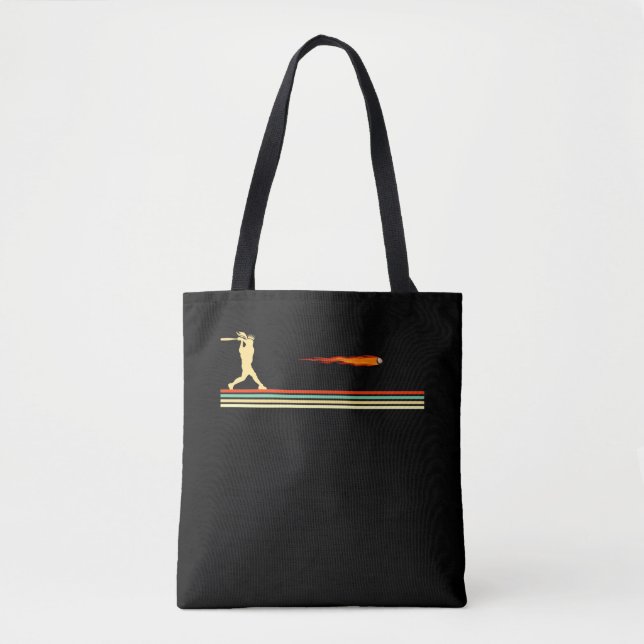 Baseball Player Daugher Funny Softball Batter Girl Tote Bag (Front)