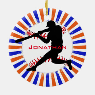 Baseball Player Design Ornament
