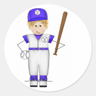 Baseball Player Doodle Stickers