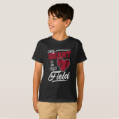 Baseball Player Funny Sport Love My Heart T-Shirt (Front Full)